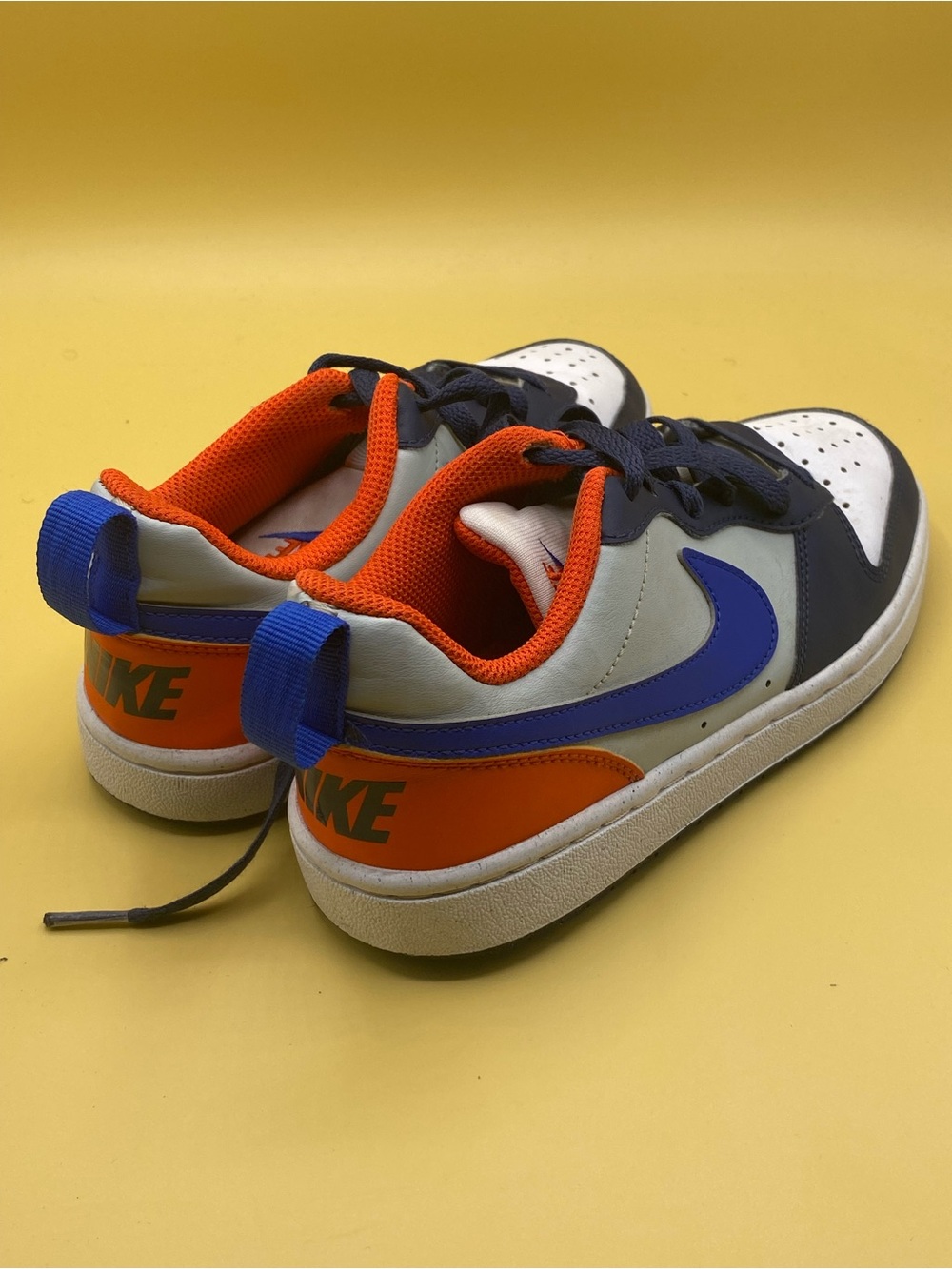 Nike Court Borough Low Recraft GS "Midnight Navy Team Orange" - Picture 2 of 4